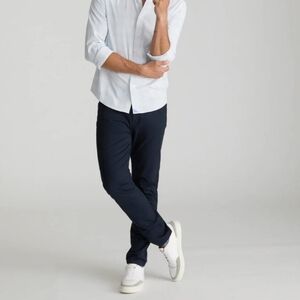 Untuckit 5-Pocket Chino Pants | Straight Fit |‎ Navy Blue | Size 30x32
